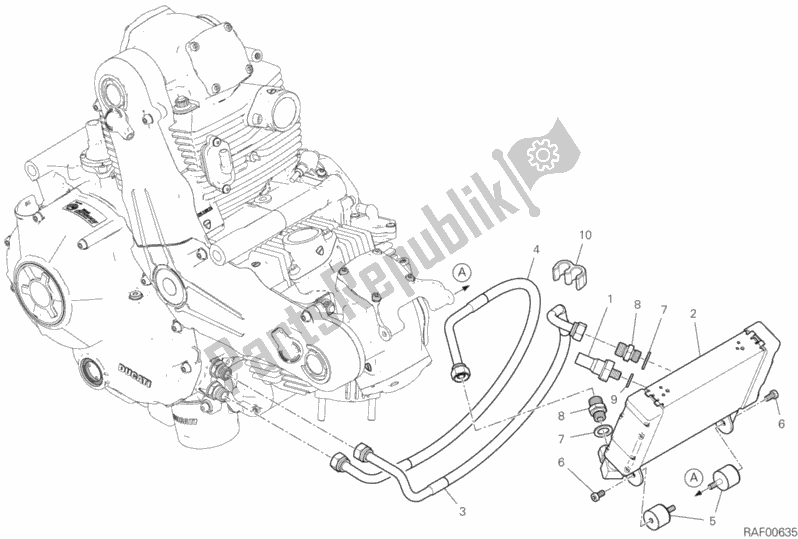 Wszystkie części do Ch? Odnica Oleju Ducati Scrambler 1100 USA 2018
